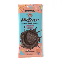 Черный шоколад с морской солью Feastables MrBeast Sea Salt Dark Chocolate Bar 60g (ДЕФОРМОВАНА)