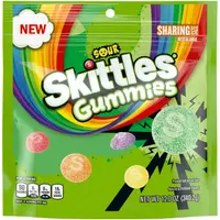 Желейки Skittles Gummies Sour Sharing Size 340г