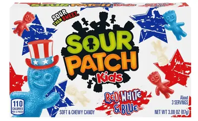 Жевательные конфеты Sour Patch Kids Red White &amp; Blue 87г (11943) фото 1