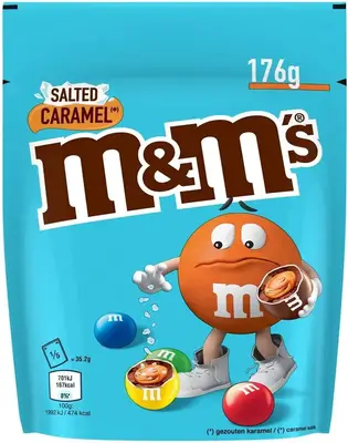 Драже M&amp;M's Salted Caramel Milk Chocolate Bag 176г (8374) фото 1