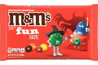 Драже M&M's Fun Size Peanut Butter Milk Chocolate Halloween Candy 269г