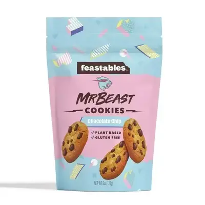 Печенье Feastables MrBeast Chocolate Chip Cookies, 170г (6332) фото 1