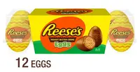 Шоколадные Яйца Reese's Milk Chocolate Eggs Easter Peanut Butter Creme Пасхальные 12 шт. (408 г.)