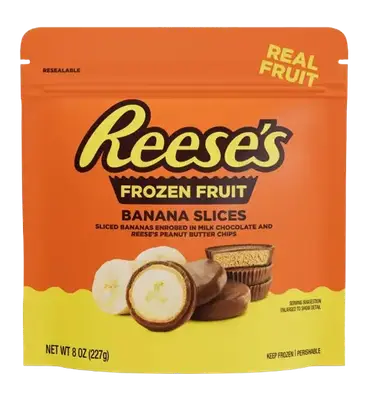 Цукерки Reese's Banana Slices in Milk Chocolate and Reese's Peanut Butter Chips 227г (8088) фото 1