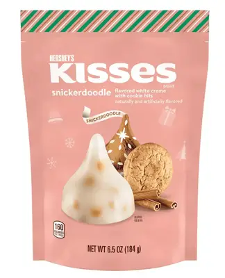 Шоколадные конфеты Hershey's Kisses Christmas Snickerdoodle Cookie 184г (9930) фото 1