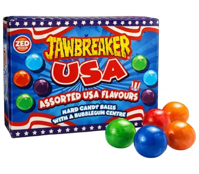 Конфеты Zed Candy Jawbreakers USA Hard Candy Balls Assorted 140г (11463) фото 1