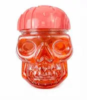 Череп з рідкою цукеркою Halloween Skull Sour Strawberry Candy Slime 1шт
