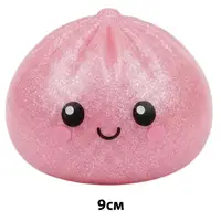 Игрушка-антистресс сквиш Dumpling Squishy Bun Пельмень в пароварке с глитером 9см, 1шт