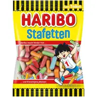 Жевательные лакричные конфеты Haribo Stafetten 160г