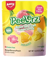 Желейные конфеты Amos Peelerz Assorted Fruit Peelable Gummy 350г
