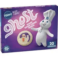 Тесто для сахарного печенья Pillsbury Ready-to-Bake Halloween с рисунком призрак 20 шт 258 г