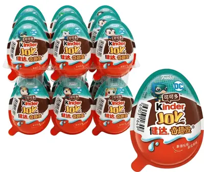 Шоколадні яйця Kinder Joy Funko Pop DC Super Heroes 12шт х 20г (11753) фото 1