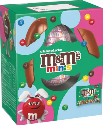 Шоколадне яйце з цукерками M&amp;M's Minis Milk Chocolate Medium Easter Egg 97г (10739) фото 1