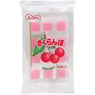 Японські жувальні цукерки Kyoushin Cherry Mochi Candy 15г (7008) фото 1