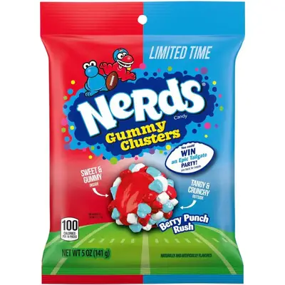 Драже Nerds Gummy Clusters Berry Punch Rush 141г (9611) фото 1
