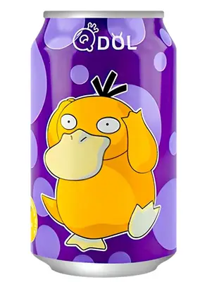 Газований напій Qdol Pokemon Grape Psyduck 330мл (11882) фото 1