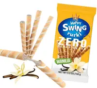 Вафельні трубочки Flis Happy Swing Wafer Rolls Vanilla Zero Added Sugar 150г