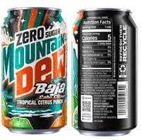 Газований напій Mountain Dew Zero Sugar Baja Blast Cabo Citrus Soda 355мл