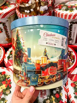 Рождественский Пирог Balocco Pandoro Merry Christmas с поездом 750g (2333) фото 1