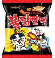 Корейская закуска Samyang Buldak Zzaldduk со вкусом острой курицы 120г
