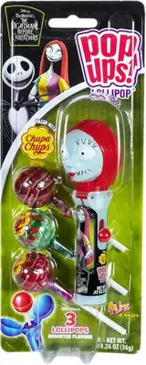 Набор Pop Ups The Nightmare Before Christmas Sally и 3 леденца Chupa Chups 36 г (7316) фото 1