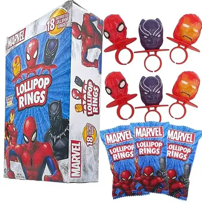 Леденцы Marvel Halloween Lollipop Rings 192 g (5723) фото 1