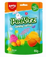 Желейные конфеты Amos Peelerz Gummy Carrots Easter Pouch 65г