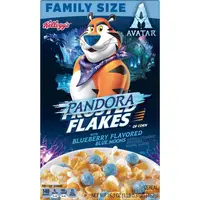 Хлопья Kellogg's Frosted Flakes Original with Blueberry Flavored Blue Moons Cold Breakfast Cereal 462g