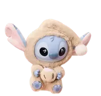 М'яка іграшка Labubu Stich Disney Стіч із кокосовим напоєм 23 см