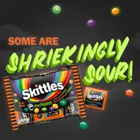 Драже Skittles Shriekers Sour Fun Size Halloween Candy 240г