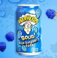 Кисла газировка Warheads Sour Blue Raspberry Soda 355 мл