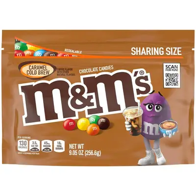 Драже M&amp;M`s Caramel Cold Brew Chocolate Candy 256,6 g (5276) фото 1
