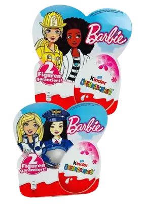 Набор шоколадных яиц Kinder Überraschung Classic-Ei Barbie 4шт х 20г (7933) фото 1