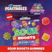Желейні цукерки Feastables MrBeast Super Mario Galaxy Movie Sour Boosts 127г