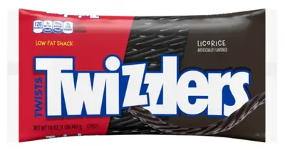 Мармелад Twizzlers Licorice Лакрица 453г (7061) фото 1