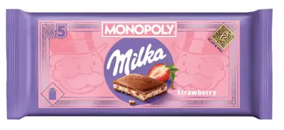 Шоколад Milka Monopoly Chocolate Strawberry 90г (10839) фото 1