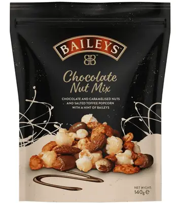 Шоколадно-горіхова суміш Baileys Chocolate Nut Mix Pouch 140г (10107) фото 1