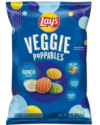 Снеки Lay's Veggie Poppables Ranch Flavored Potato &amp; Veggie Snacks 141.7г (9587) фото 1
