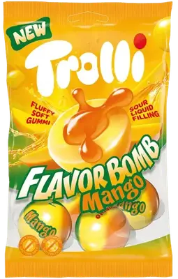 Жевательные конфеты Trolli Flavor Bomb Mango 75г (8988) фото 1