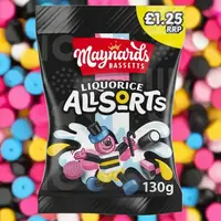 Лакричные конфеты Maynards Bassetts Liquorice Allsorts 130г