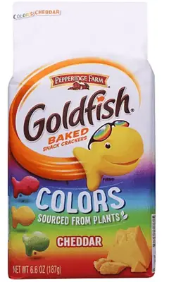 Сырные крекеры Pepperidge Farm Goldfish Colors Cheddar Cheese Crackers 187г (8901) фото 1