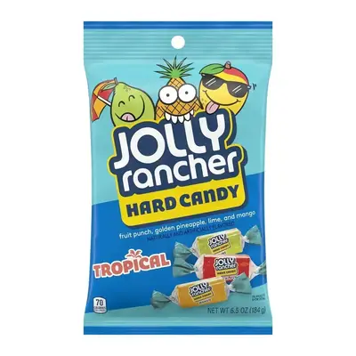 Леденцы JOLLY RANCHER, Assorted Tropical Fruit Flavored Hard Candy 184 g (4134) фото 1