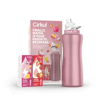 Стартовий набір пляшка з кришкою Cirkul Rose Gold з двома смаковими картриджами Полуниця та Маракуя 946 мл