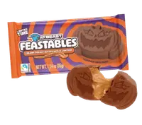 Шоколадные конфеты Feastables MrBeast Peanut Butter Jack-O-Lantern Pumpkin 35г