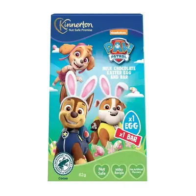 Шоколадное яйцо Kinnerton Paw Patrol Easter Egg &amp; Bar, 62 г (6279) фото 1