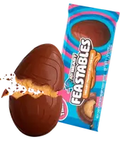 Шоколадное яйцо Feastables MrBeast Chocolate Easter Egg с арахисовой пастой 1шт, 35г