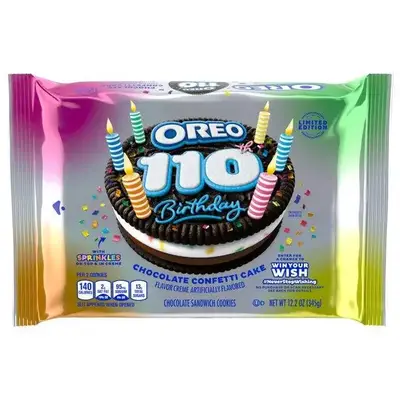 Печенье OREO 110th Birthday Chocolate Confetti Cake 345g (2514) фото 1
