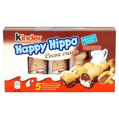 Батончики Kinder Happy Hippo Cacao 103g (4961) фото 1