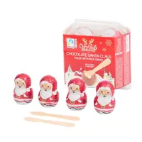 Шоколадні яйця з ложкою Christmas Moments Chocolate Santa Claus 4шт, 144г