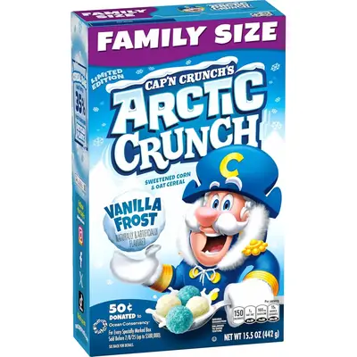 Сухой завтрак Cap'n Crunch Cereal Arctic Crunch Vanilla Limited Edition 440г (8267) фото 1